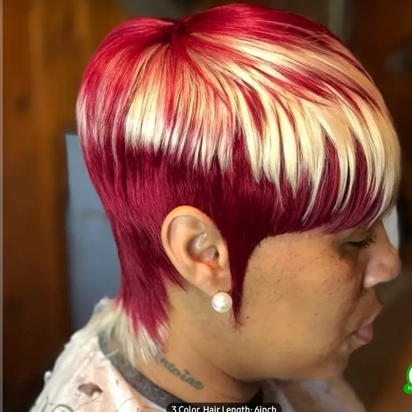 Real Human Hair Pixie Cut Wig for Black Women Short Wigs for Black Women - Picture 2 of 3